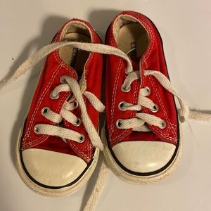 Red toddler converse